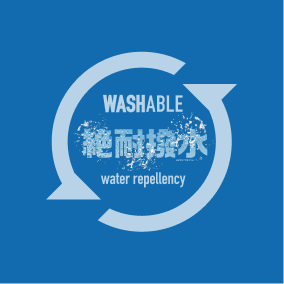 絶耐撥水のロゴ